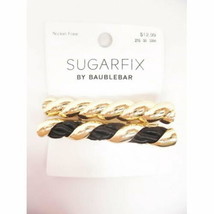 SUGARFIX by BaubleBar Croissant Hair Clip Set - Nickel Free - Black / Gold Tone - £10.38 GBP