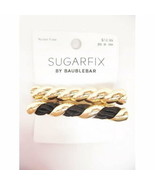 SUGARFIX by BaubleBar Croissant Hair Clip Set - Nickel Free - Black / Go... - £10.22 GBP