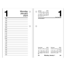 2024 AT-A-GLANCE Recycled 6&quot; x 3.5&quot; Daily Desk Calendar Refill White/Black - £14.07 GBP
