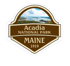 4&quot; acadia national park maine 1919 bumper sticker decal usa made - £21.50 GBP