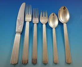 Bernadotte by Georg Jensen Silverplated Flatware Set For 8 Service 48 Pieces - £2,948.07 GBP