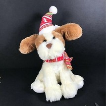 Chrismas dog stuffed animal motion sound lights plays revised shout song - £33.62 GBP