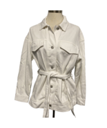 Banana Republic White Denim Jacket With Waist Tie, Women&#39;s Size XS - €16,37 EUR