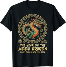 The Year Of The Wood Dragon 2024 Happy Chinese New Year 2024 Unisex T-Shirt - £11.80 GBP+