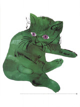 ANDY WARHOL Cat (Green), 1999 - £99.16 GBP