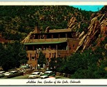 Hidden Inn Garden of the Gods Cars in Lot Colorado CO UNP Chrome Postcar... - $2.92
