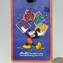 Walt Disney World Luggage Tag 3D 4 Parks Epcot Magic Kingdom Hollywood A... - $11.00