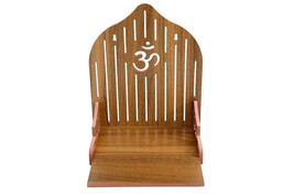 pooja mandir for home temple Wooden puja hindu Om Foldable Design - £43.06 GBP