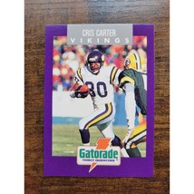 Cris Carter - 1992 Gatorade KFAN K102 #10 - Crime Prevention - Minnesota Vikings - £1.54 GBP