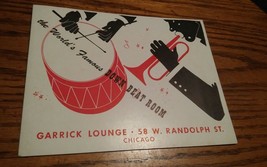 Rare VTG 1945 WWII Men Photograph Down Beat Room Chicago Garrick Lounge - £67.94 GBP