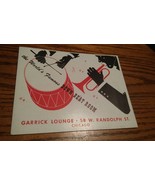 Rare VTG 1945 WWII Men Photograph Down Beat Room Chicago Garrick Lounge - £66.49 GBP