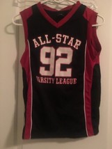 Starter Boys Sleeveless Basketall Jersey Top  ALL-STAR VARSITY LEAGUE Si... - £25.49 GBP