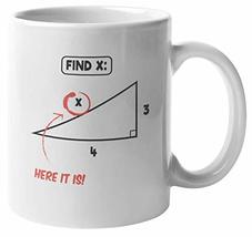 Make Your Mark Design Find X. Math Jokes Coffee &amp; Tea Mug for Mathematic... - £16.15 GBP+