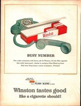 Print Ad 1963 Winston Cigarettes Filter Blend Bell Telephone Salem Carolina B6 - £19.21 GBP