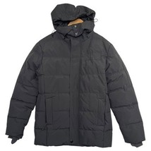 Wantdo Puffer Jacket Mens Small Black Hooded Insulated Winter Coat Outdo... - $37.61