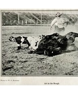 1921 Art Accord Rodeo Bucking Horse Silent Film Actor Photo Print DWN8C - $108.65 CAD