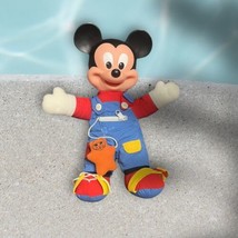 Vintage Disney Mickey Mouse Learn To Dress Mattel Doll Plush 1989 CLASSIC - £13.74 GBP