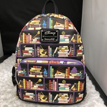 DisneyStore Loungefly Disney Villains Mini Backpack Bookshelf new - $79.99