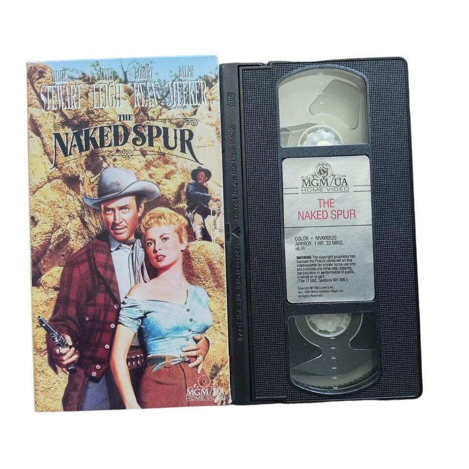 The Naked Spur (VHS, 1953/1980) James Steward, Janet Leigh - $7.75