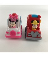 Disney Junior Mickey Funhouse Let&#39;s Work Minnie Ambulance Mickey Firetru... - $18.76