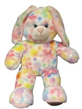Build a Bear Plush Bunny Rabbit Pretty Petals Flowers Tie Dye 16&quot; - $176.04 MXN