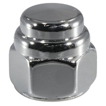 5/8&quot;-18 Chrome Plated Steel Fine Thread Flat Head Acorn Cap Nuts - £25.26 GBP+