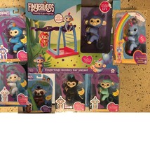 7 Fingerlings : Monkeys + Unicorn + Sloth + Monkey Bar Playset WowWee au... - £249.68 GBP