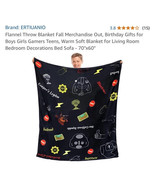 Flannel Throw Blanket Fall Merchandise Out Birthday Gifts for Boys Girls... - $471.80 MXN