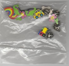 Children&#39;s tie tack pins teacher gifts awards rainbow flower car fish se... - £10.11 GBP