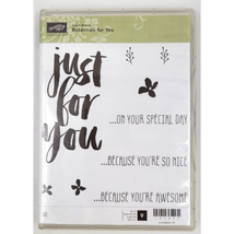 Stampin Up Botanicals For You 9 Mount Ink Stamps Card Crafting Flowers 141237 - £9.59 GBP