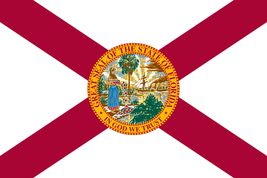 5X8 Florida FL Great Seal Nylon Flag W/ Grommets Rough Tex® Printed USA 150D - £37.74 GBP