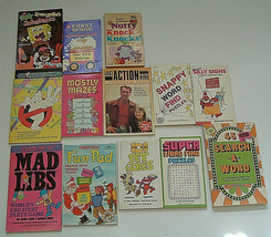 Childrens 13 PB joke word puzzels silly signs,mad libs activity book lot - £15.59 GBP