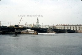 1970 Saint Petersburg Trinity Bridge Buses Crane Russia Agfachrome 35mm Slide - £2.59 GBP