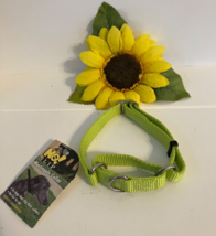 New Adjustable Martingale Dog Collar Slip On Neon Bright Green Collar  1... - $13.25