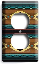 Southwest Blanket Pattern Aztec Inca Maya Duplex Outlet Wall Plate Tv Room Decor - £8.23 GBP