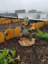 Great Garden Gnome Massacre Dinosaur Big Mouth Toys 9&quot; Novelty Garden Figure - £32.86 GBP