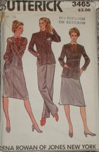 Vintage Butterick 3465 Jacket Blouse Skirt Pants Jacket Size  16 UNCUT - $9.00