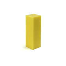 Zest Candle CPZ-155-12 3 x 9 in. Yellow Square Pillar Candle -12pcs-Case... - $450.45