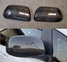 Fit 2011-2017 Toyota Sienna Real Carbon Fiber Side View Mirror Cover Cap... - £77.06 GBP