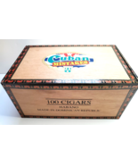 Wood Cigar Box 5.25x6.63x10.63&quot; Thompson Brand Label Wooden Container - $148.17 MXN