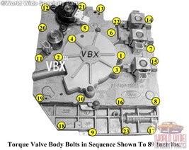 4F50N AX4N Ford Transmission Valve body Pump And Solenoids 1998 - 2003 image 3