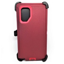 For Samsung Note 10 Heavy Duty Case w/ Clip MAROON/PINK - £5.30 GBP