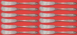 Prelude by International Sterling Silver Butter Spreader flat handle Set 12 pcs - $513.81