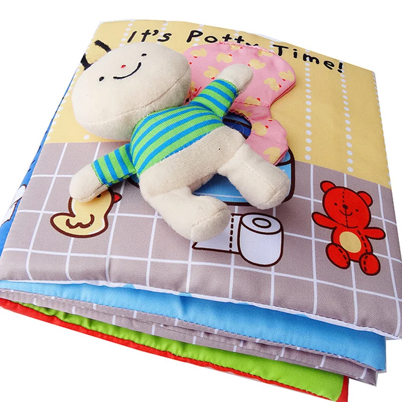 Infant Baby Cloth Book Of Bath Potty Baby Book Toys 0-3 Years Old Education - £12.41 GBP+