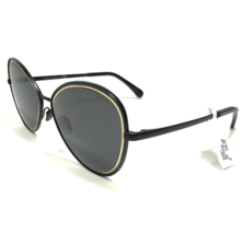 CHANEL Sunglasses 4266 c.101/S4 Black Gold Cat Eye Frames with Black Lenses - £184.71 GBP