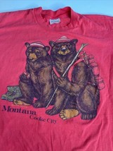Montana Cooke city shirt Men Sz XL Bear Camping Hiking Vtg Single Stitch... - £13.91 GBP
