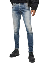 Diesel Herren Skinny-Fit-Jeans Sleenker Solide Blau Größe 29W 30L 00SWJE-RR9KL - £54.58 GBP