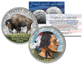 2013 Buffalo Nickel 100th Anniversary Edition JFK US Half Dollar Coin - $8.56