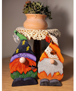 Holiday Gnome Décor, Wood Gnomes, Handcrafted Gnomes, 2 piece set, Wood ... - $62.96 CAD