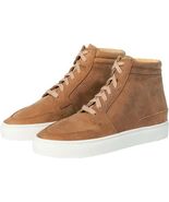 NISOLO Womens Size 10M Reina High Top Sneaker Tobacco Leather Shoes Wate... - €58,80 EUR